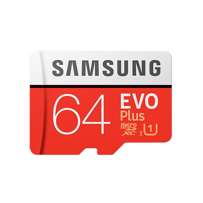 Карта памяти MicroSDHC 64GB Samsung EVO Plus (с адаптером)