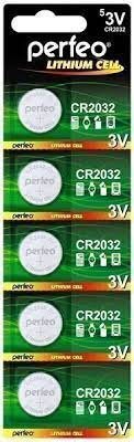 Батарейка CR2032/5BL Perfeo