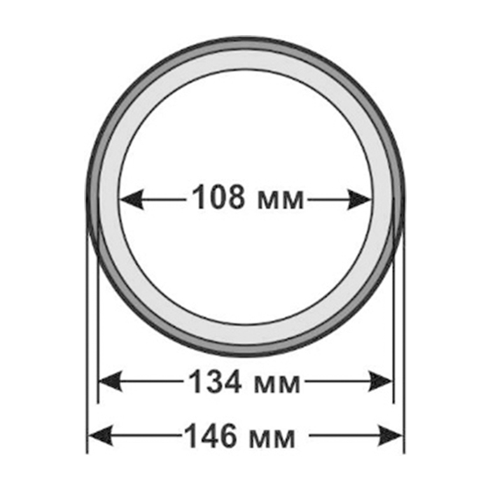 Кольцо переходное под рупор 10см с фрезеровкой (МДФ) М16.10-2