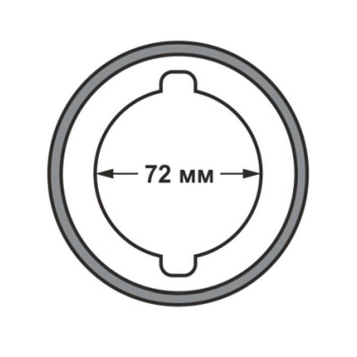Кольцо переходное под рупор 10см под T-34 (МДФ) с фрезеровкой