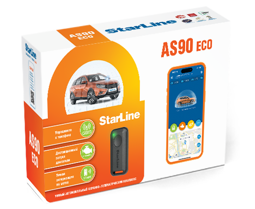 Aвтосигнализация StarLine AS90 ECO SIM-чип 