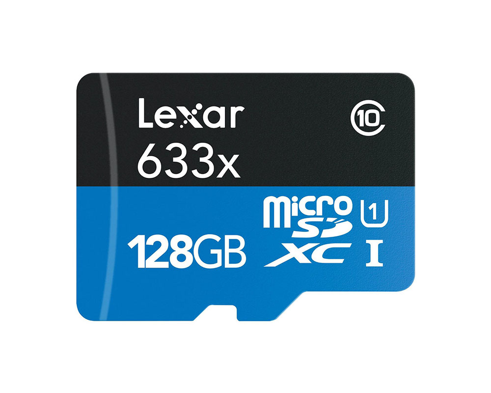 Карта памяти MicroSDXC 128GB Lexar Class10 633x U3 A1 V30 (с адаптером)