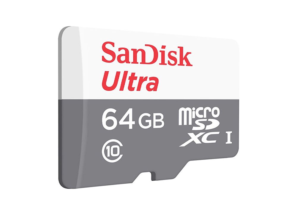 Карта памяти MicroSDXC 64GB SanDisk Ultra Light (с адаптером)