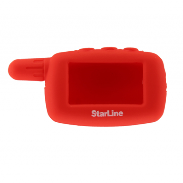 Чехол силиконовый StarLine A6/A8/A9 красный