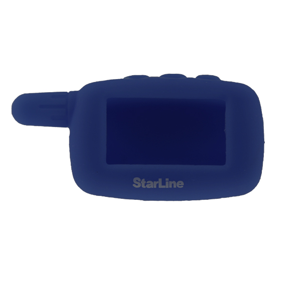 Чехол силиконовый StarLine A6/A8/A9 темно-синий