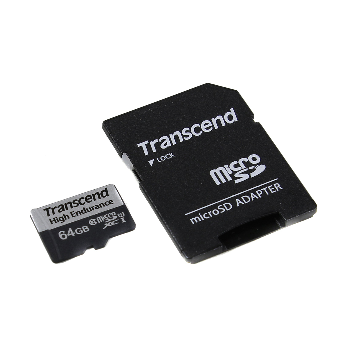 Карта памяти MicroSDHC 64GB Transcend (с адаптером)