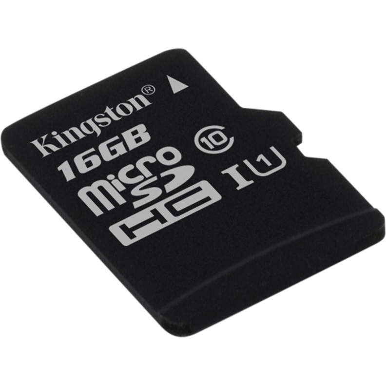 Карта памяти MicroSDHC 16GB Kingston (с адаптером)